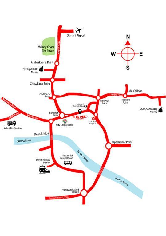 Hotel Metro International ซิลเฮติ ภายนอก รูปภาพ